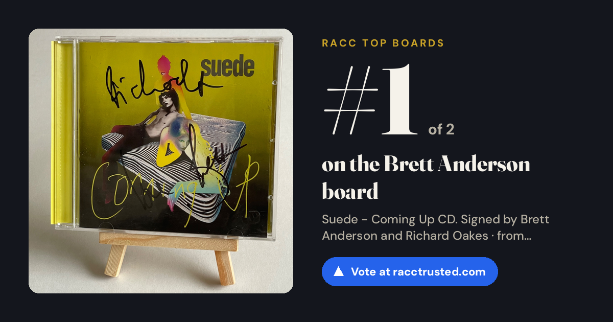 Share card: #1 of 2 on the Brett Anderson board