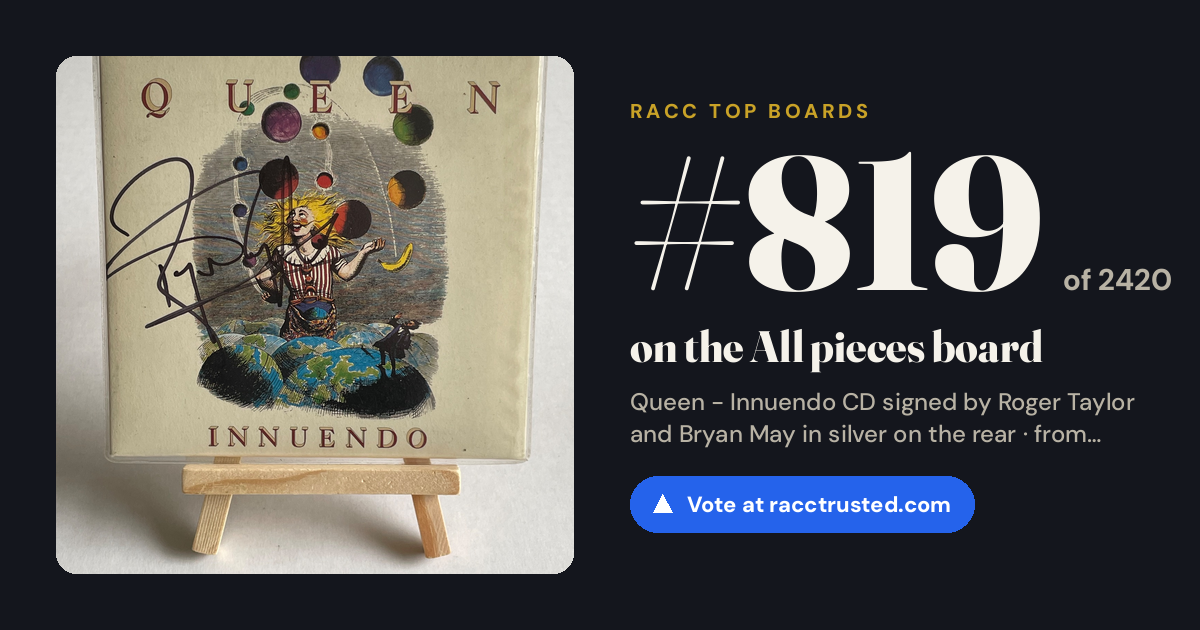 Share card: #819 of 2420 on the All pieces board