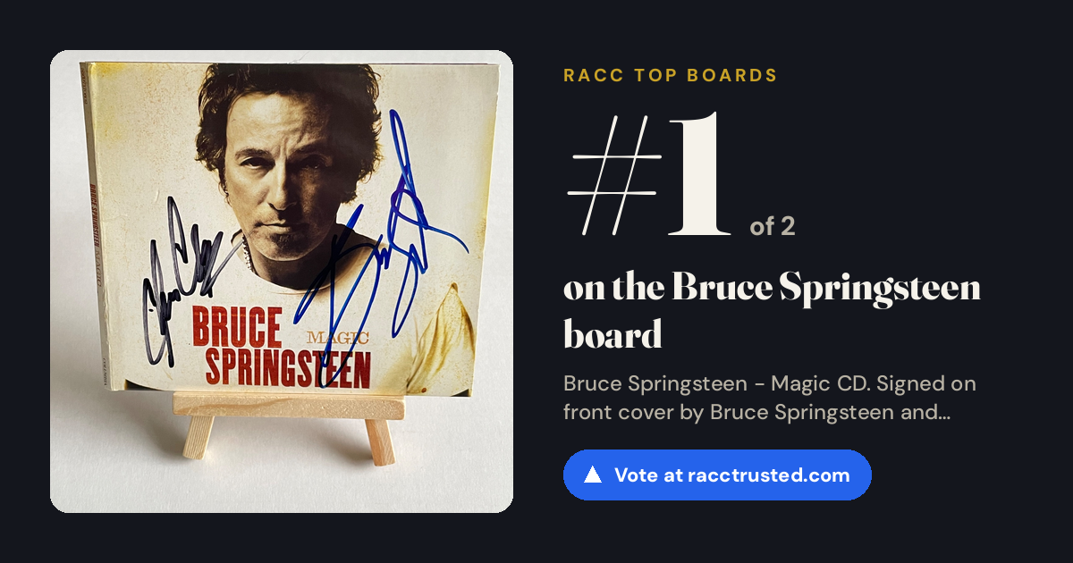 Share card: #1 of 2 on the Bruce Springsteen board