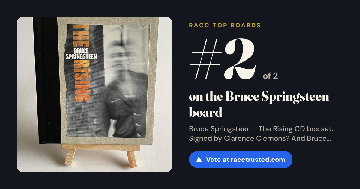 Share card: #2 of 2 on the Bruce Springsteen board