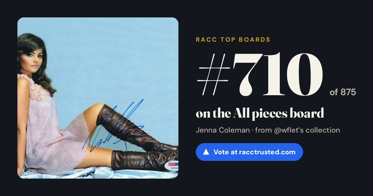 Share card: #710 of 875 on the All pieces board