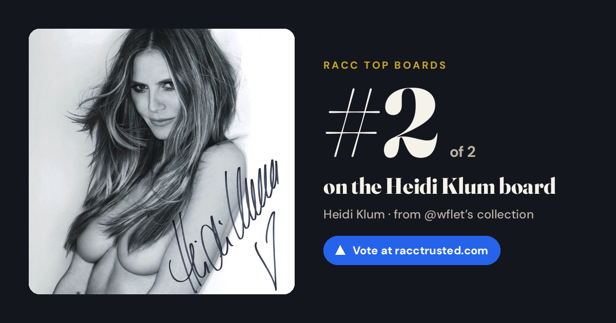 Share card: #2 of 2 on the Heidi Klum board