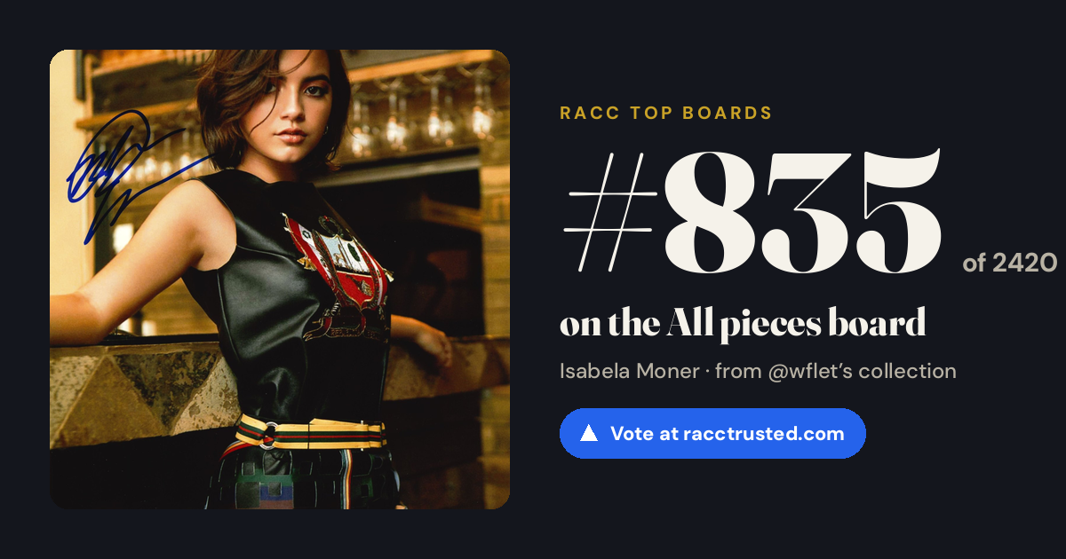 Share card: #835 of 2420 on the All pieces board
