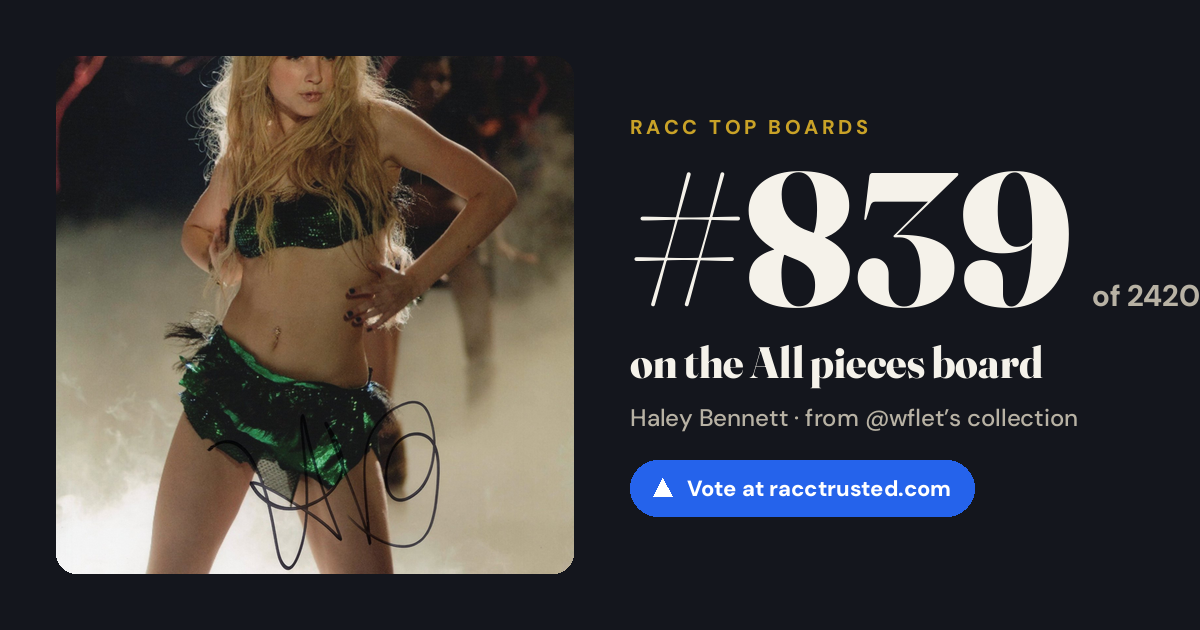 Share card: #839 of 2420 on the All pieces board