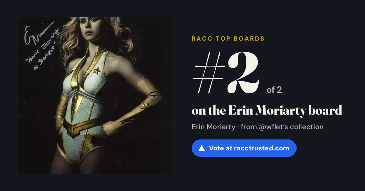 Share card: #2 of 2 on the Erin Moriarty board