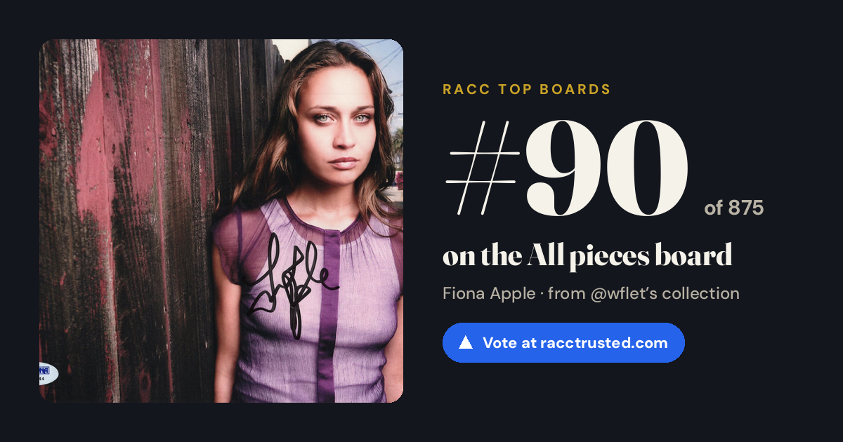 Share card: #90 of 875 on the All pieces board