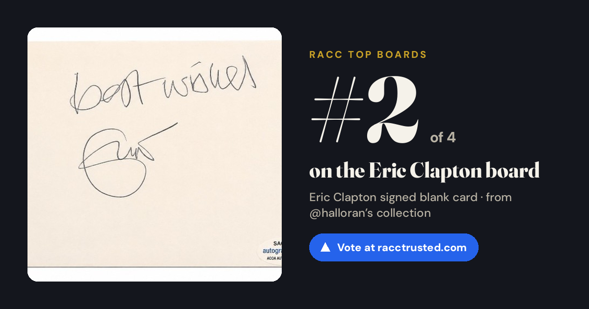 Share card: #2 of 4 on the Eric Clapton board