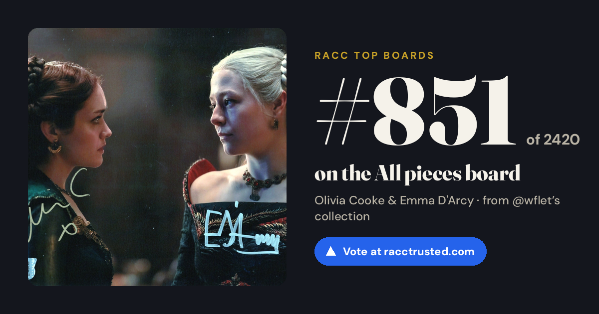 Share card: #851 of 2420 on the All pieces board