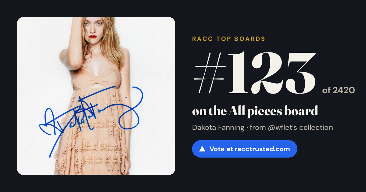 Share card: #123 of 2420 on the All pieces board