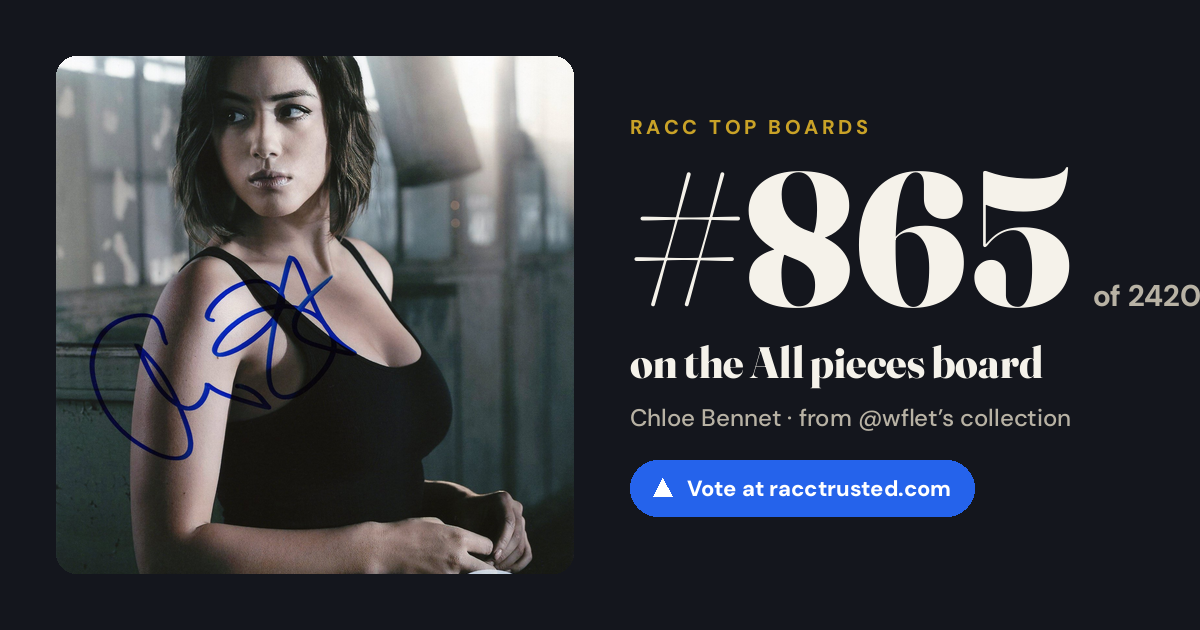 Share card: #865 of 2420 on the All pieces board