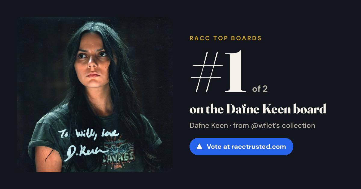 Share card: #1 of 2 on the Dafne Keen board