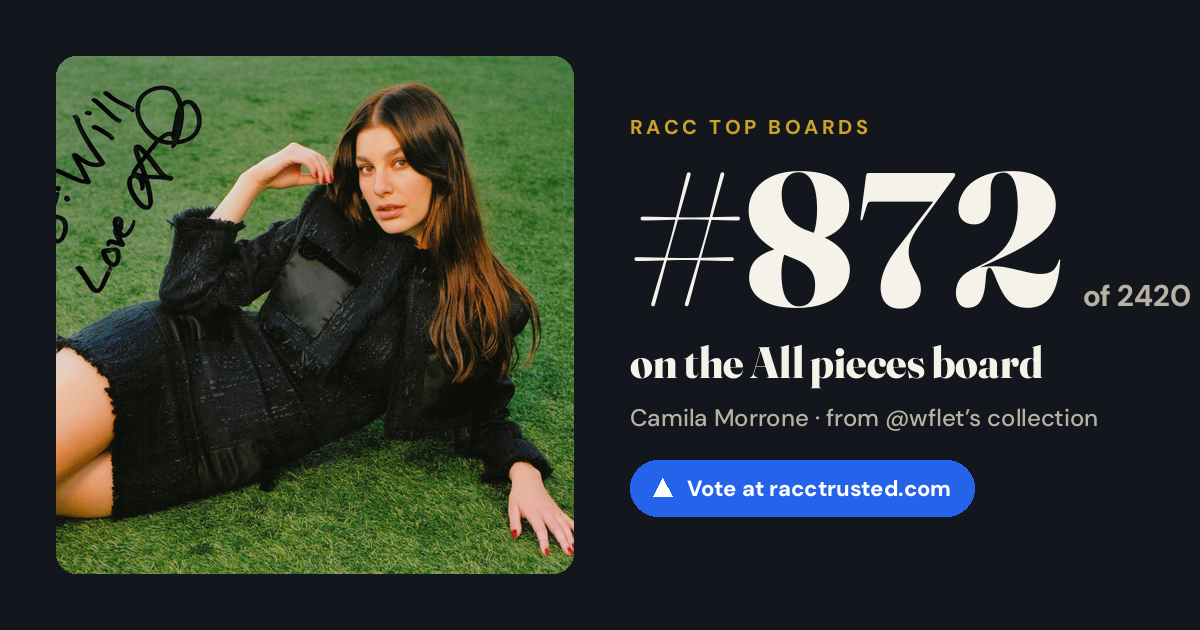 Share card: #872 of 2420 on the All pieces board