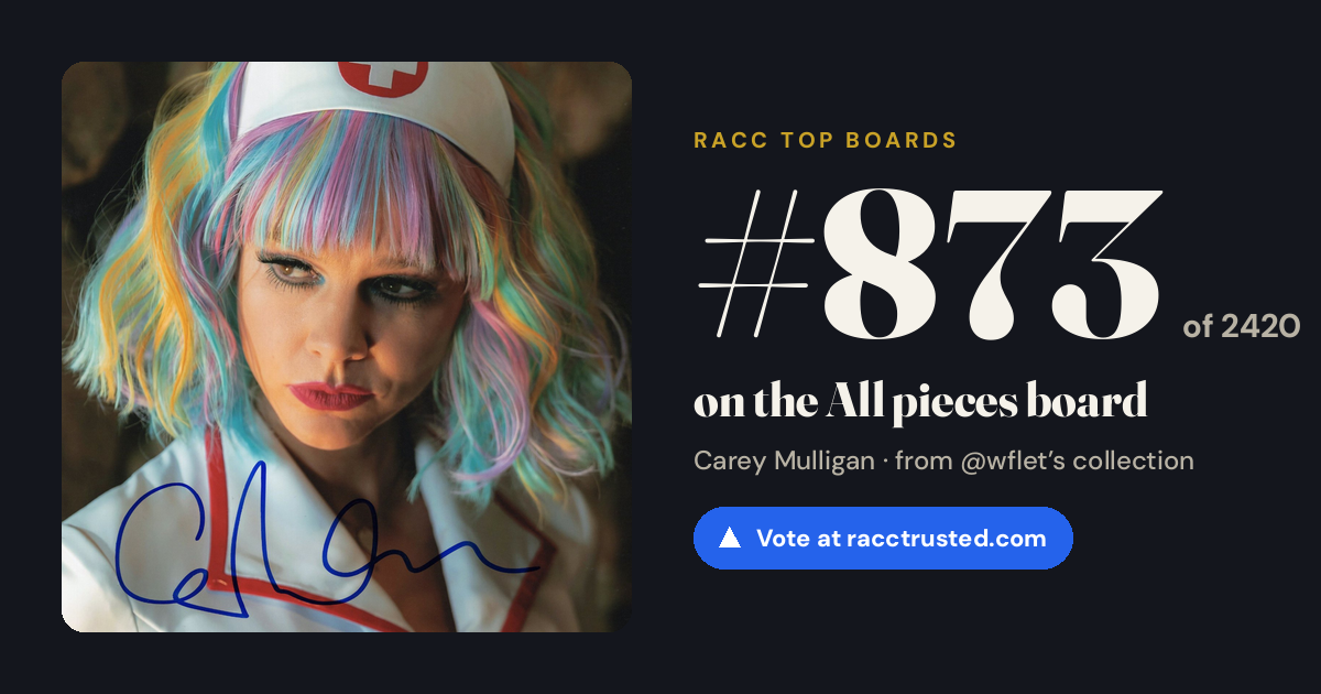 Share card: #873 of 2420 on the All pieces board