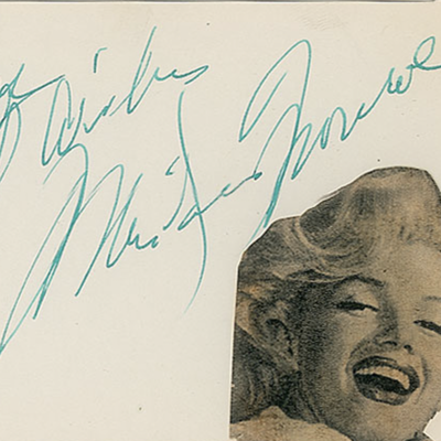 Marilyn Monroe Autograph Profile
