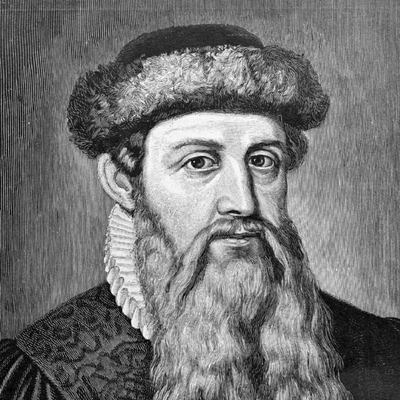 Johannes Gutenberg Autograph Profile