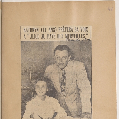 Kathryn Beaumont Autograph Profile