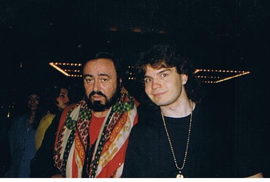 Luciano Pavarotti Photo with RACC Autograph Collector bpautographs Luciano Pavarotti Photo with RACC Autograph Collector bpautographs