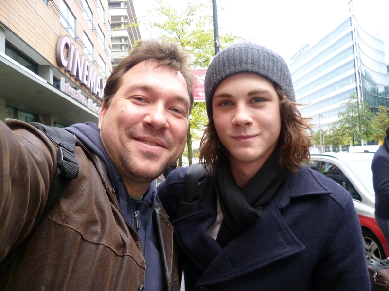 Logan Lerman Photo with RACC Autograph Collector RB-Autogramme Berlin