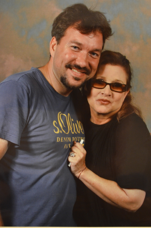 Carrie Fisher Photo with RACC Autograph Collector RB-Autogramme Berlin