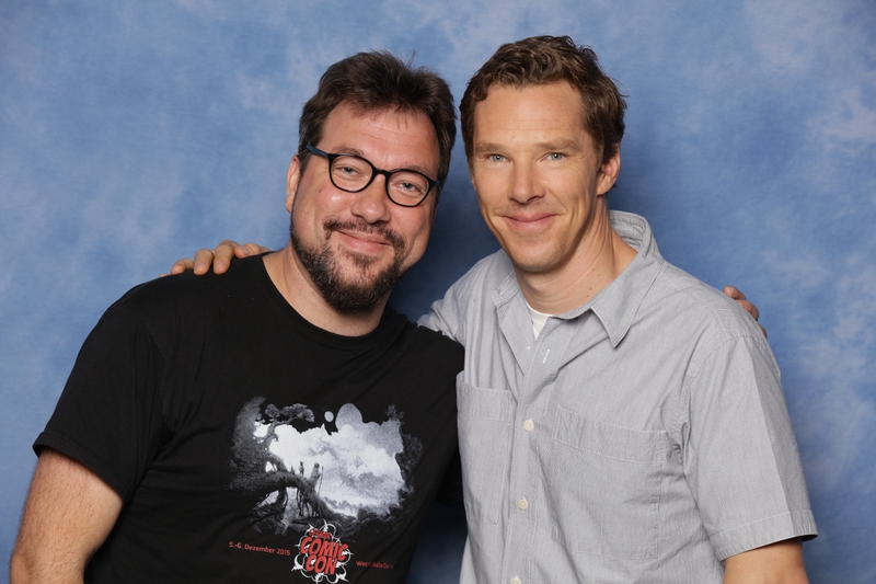 Benedict Cumberbatch Photo with RACC Autograph Collector RB-Autogramme Berlin