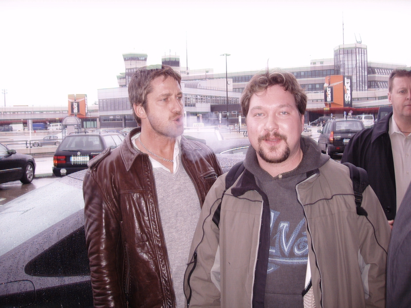 Gerard Butler Photo with RACC Autograph Collector RB-Autogramme Berlin