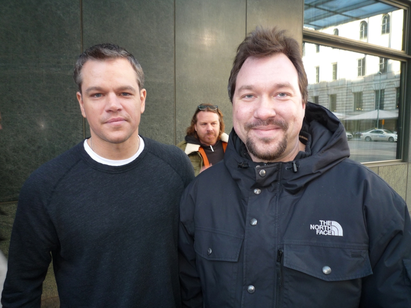 Matt Damon Photo with RACC Autograph Collector RB-Autogramme Berlin