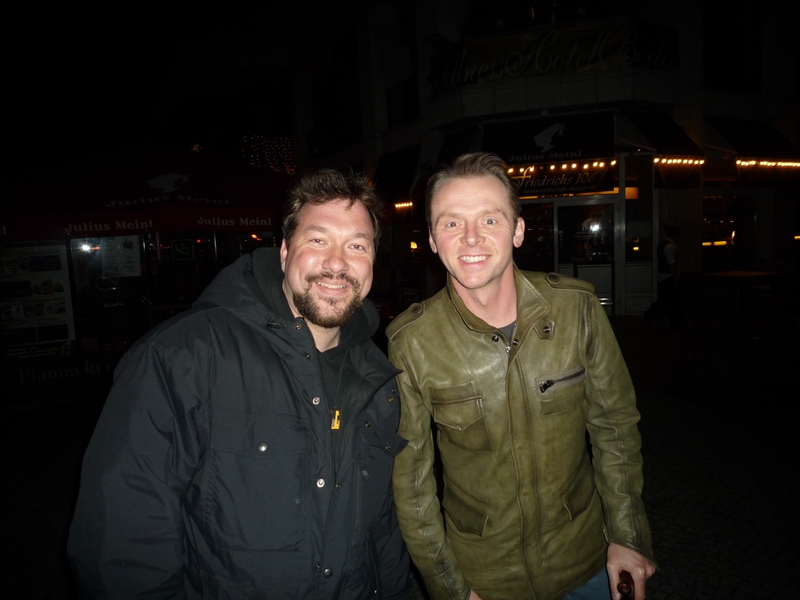 Simon Pegg Photo with RACC Autograph Collector RB-Autogramme Berlin