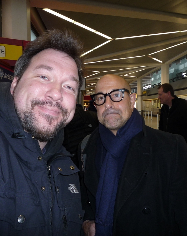 Stanley Tucci Photo with RACC Autograph Collector RB-Autogramme Berlin