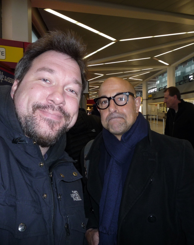 Stanley Tucci Photo with RACC Autograph Collector RB-Autogramme Berlin Stanley Tucci Photo with RACC Autograph Collector RB-Autogramme Berlin