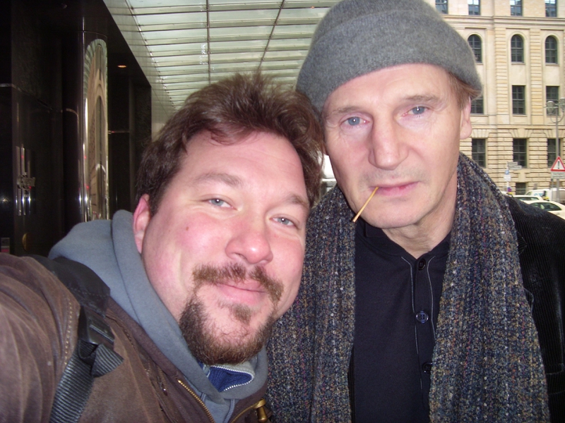 Liam Neeson Photo with RACC Autograph Collector RB-Autogramme Berlin