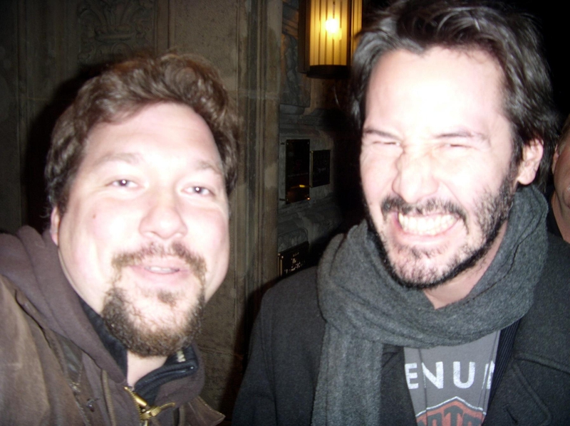 Keanu Reeves Photo with RACC Autograph Collector RB-Autogramme Berlin