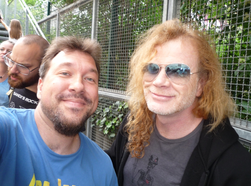 Dave Mustaine Photo with RACC Autograph Collector RB-Autogramme Berlin