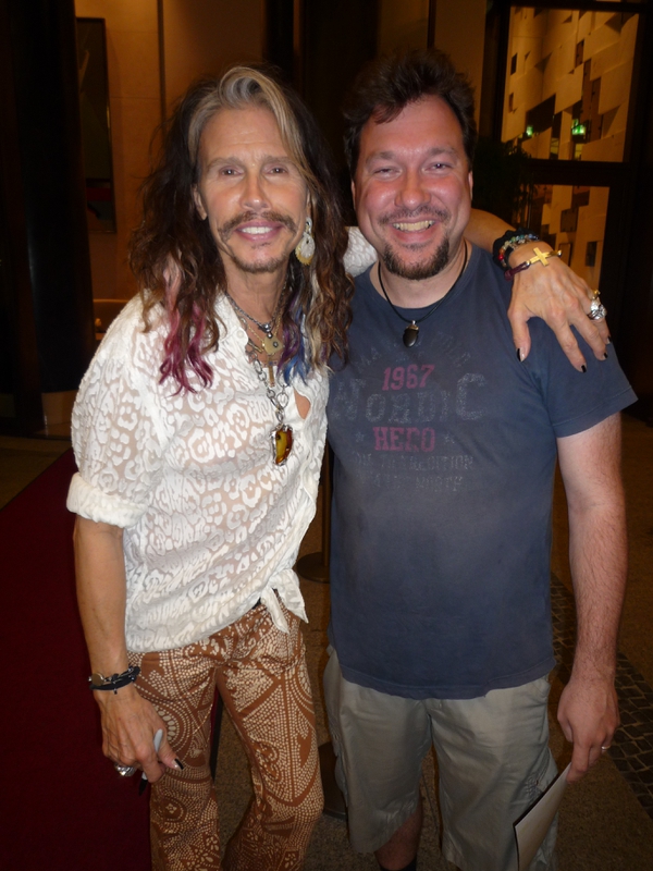 Steven Tyler Photo with RACC Autograph Collector RB-Autogramme Berlin