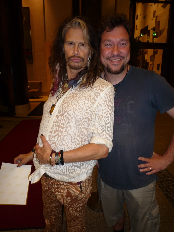 Steven Tyler Photo with RACC Autograph Collector RB-Autogramme Berlin