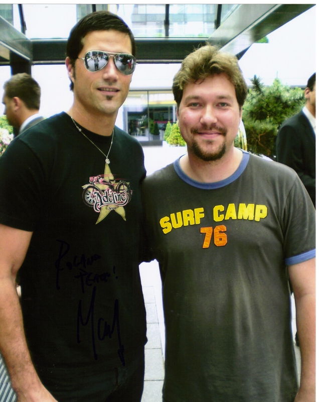Matthew Fox Photo with RACC Autograph Collector RB-Autogramme Berlin