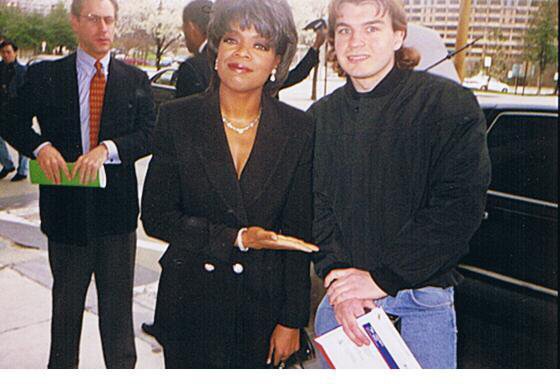 Oprah Winfrey Photo with RACC Autograph Collector bpautographs Oprah Winfrey Photo with RACC Autograph Collector bpautographs