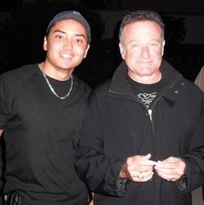 Robin Williams Photo with RACC Autograph Collector Blue Line Signatures