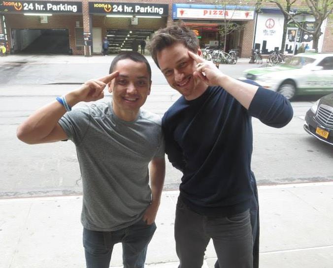 James McAvoy Photo with RACC Autograph Collector Blue Line Signatures James McAvoy Photo with RACC Autograph Collector Blue Line Signatures