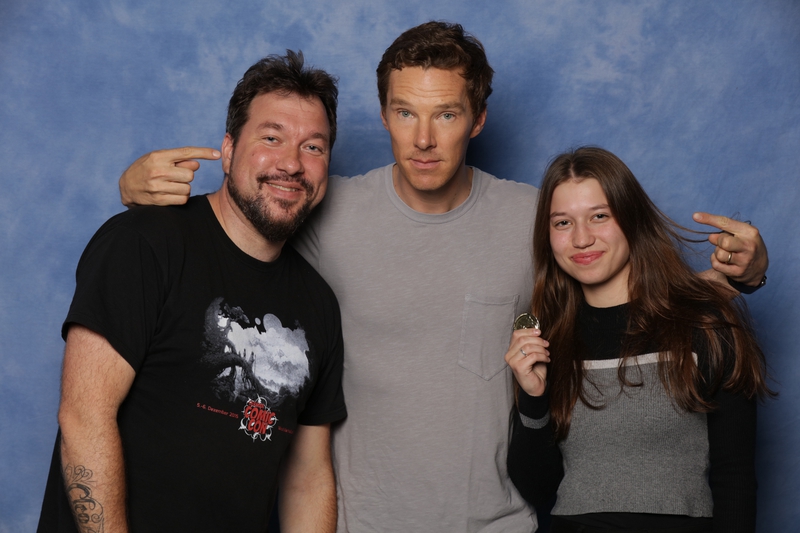 Benedict Cumberbatch Photo with RACC Autograph Collector RB-Autogramme Berlin