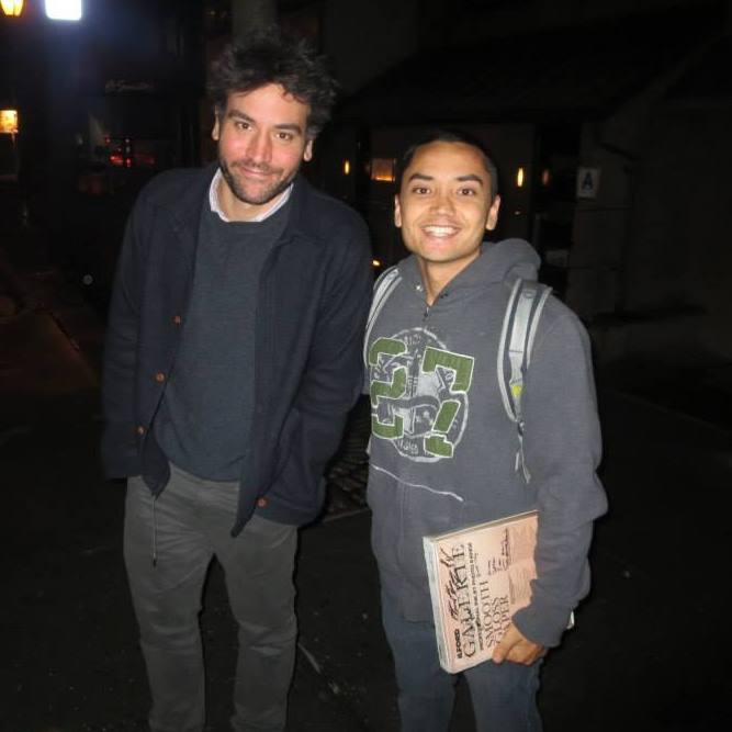 Josh Radnor Photo with RACC Autograph Collector Blue Line Signatures