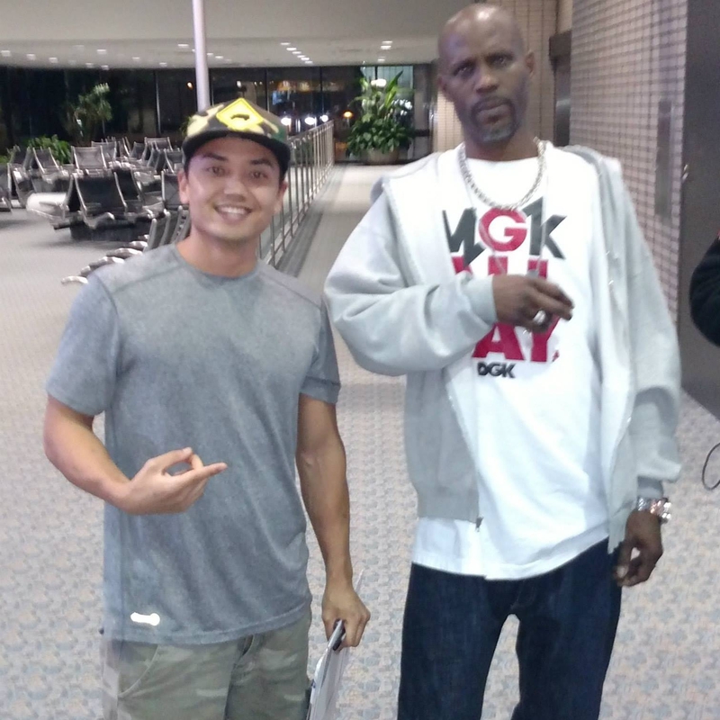 DMX Photo with RACC Autograph Collector Blue Line Signatures