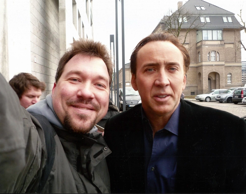 Nicolas Cage Photo with RACC Autograph Collector RB-Autogramme Berlin