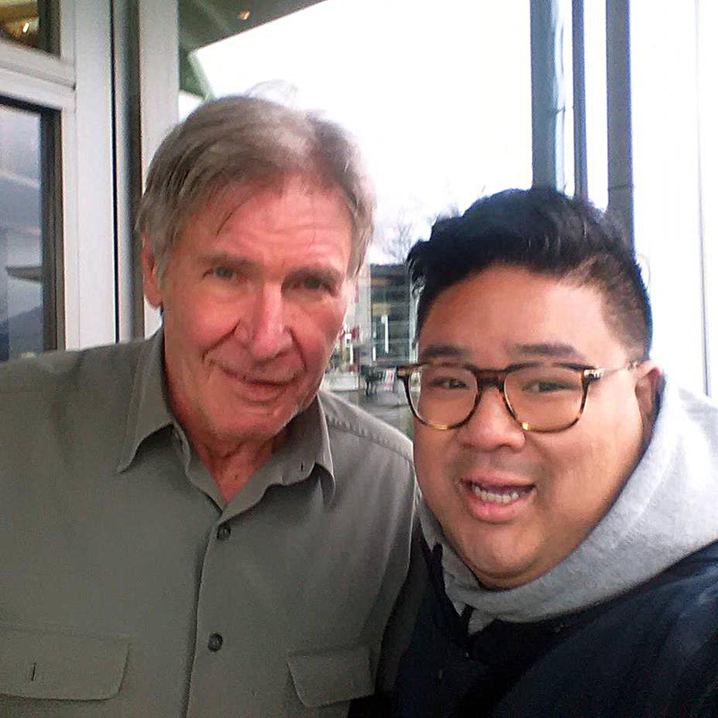 Harrison Ford Photo with RACC Autograph Collector Randolph Chiang