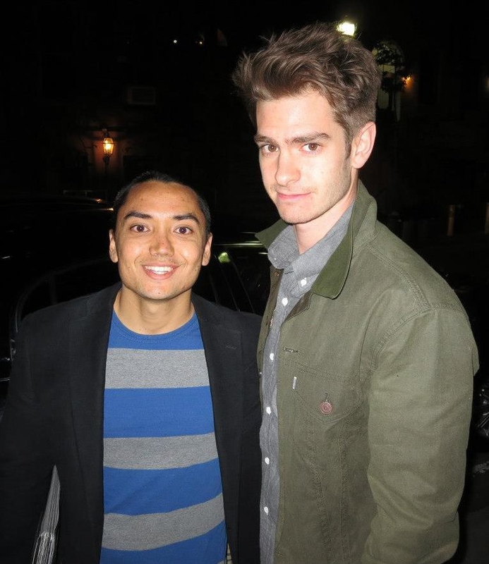 Andrew Garfield Photo with RACC Autograph Collector Blue Line Signatures