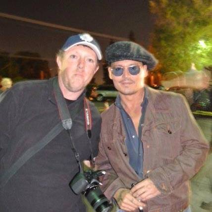 Johnny Depp Photo with RACC Autograph Collector CelebrityChaos.tv