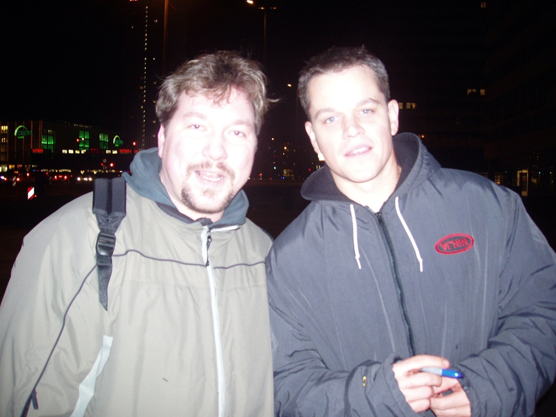 Matt Damon Photo with RACC Autograph Collector RB-Autogramme Berlin