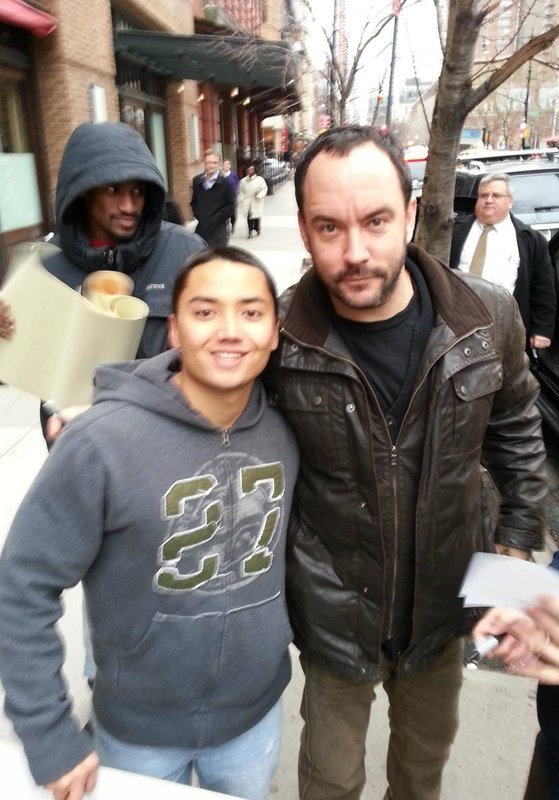 Dave Matthews Photo with RACC Autograph Collector Blue Line Signatures