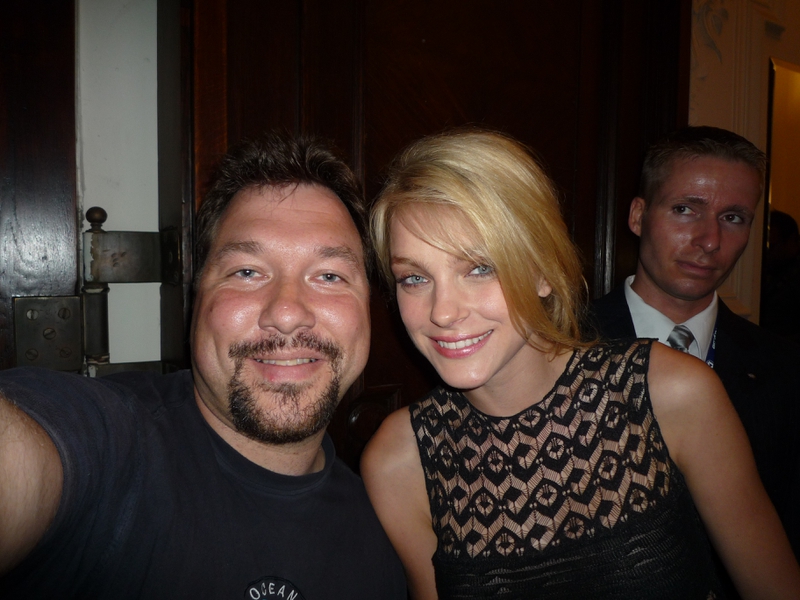 Jessica Stam Photo with RACC Autograph Collector RB-Autogramme Berlin
