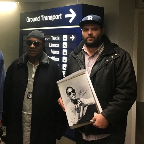 Stevie Wonder with Mike Schreiber