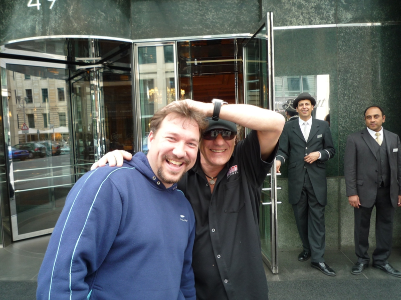 Brian Johnson Photo with RACC Autograph Collector RB-Autogramme Berlin